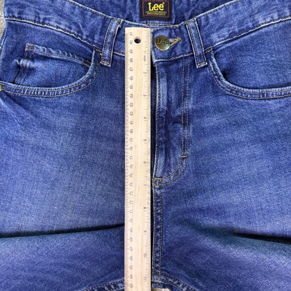 Lee Relaxed Fit Straight Leg Jeans Women's Size 4 Denim 29X28 High Rise E618 - Picture 11 of 14